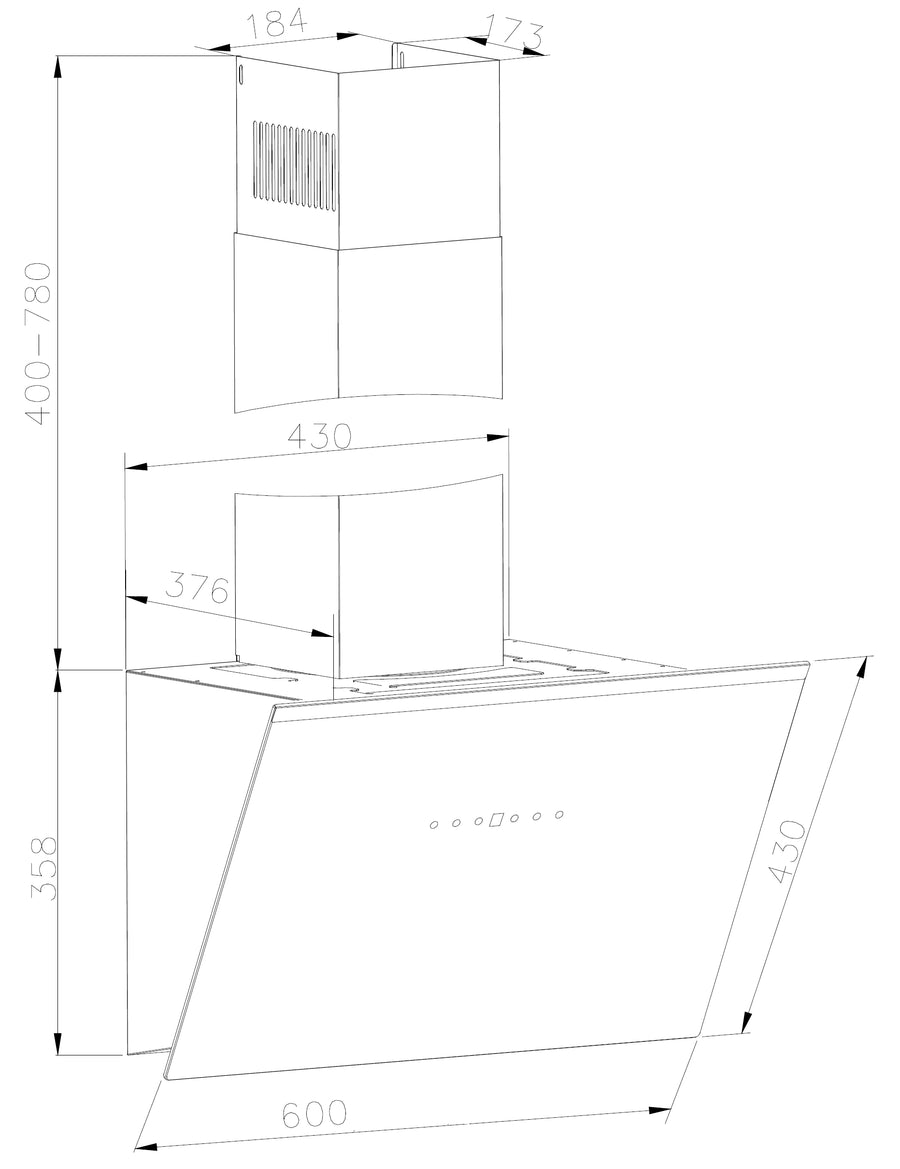 Einbauzeichnung Amica KHF 664 730 S HC