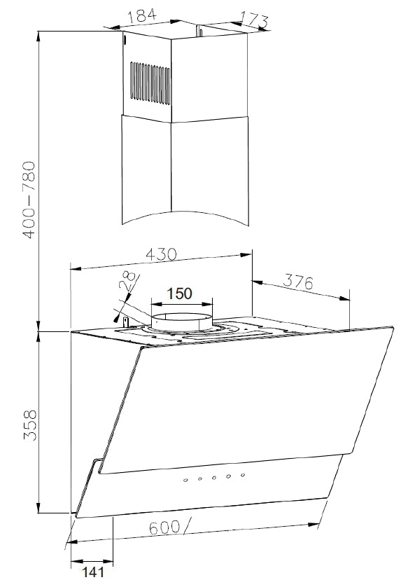 Einbauzeichnung Amica KHF 664 611 S