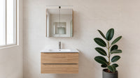 GEBA Badezimmer-Set Liora – mit Spiegelschrank & LED-Leuchte