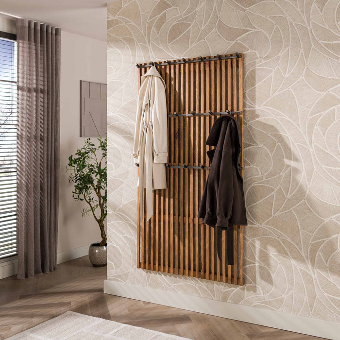 Garderobe – Massiv Mango Sand – 100 × 10 × 180 cm