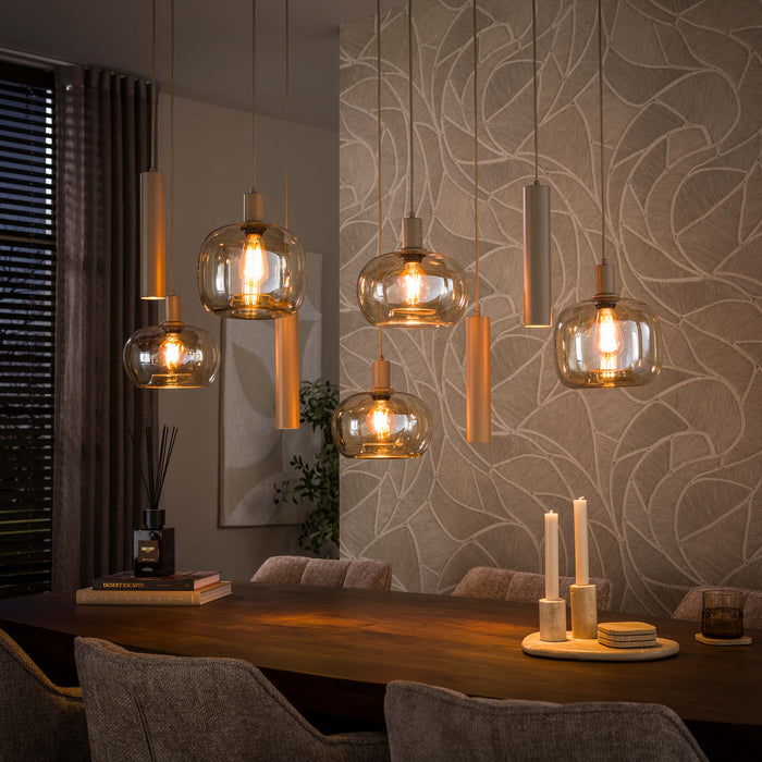 Pendelleuchte – Beige – 130 × 54 × 150 cm