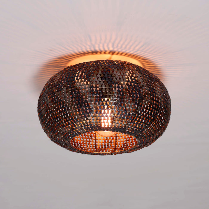 Deckenleuchte – Schwarzbraun – 40 × 40 × 20 cm