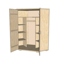 Nobis Eckschrank Bio Kiefer | 100% Massivholz Möbel für Ihr Zuhause