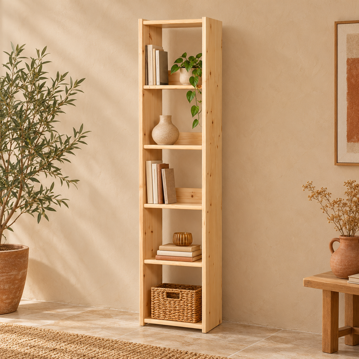 Vanessa Standregal Bio Kiefer Massivholz – Natürliches Design für Ihr Zuhause