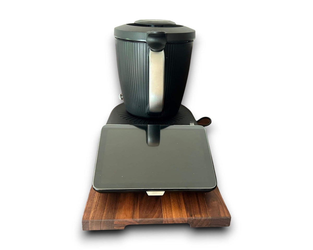 Gleitbrett für den Thermomix TM7 Rollbrett aus Nussbaum