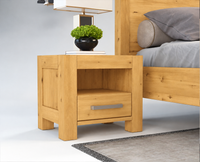 NATURA Massivholz Nachttisch mit 1-Schublade