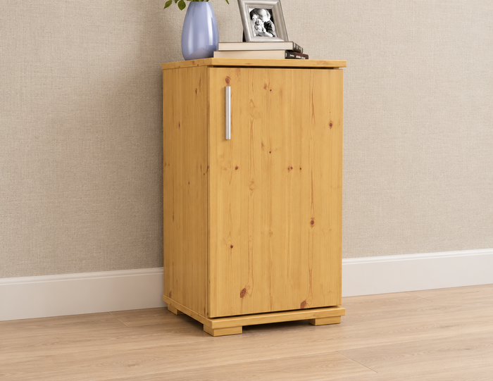 Nobis Kommode Bio Kiefer Massivholz | Sideboard Anrichte | 1-Türig | 74cm hoch
