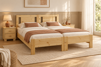 Jana Familienbett Hotel/Pension/Gästehaus/Jugendherberge Kieferbett | Massivholz | 100% Bio-Bett - Nachhaltig und Komfortabel