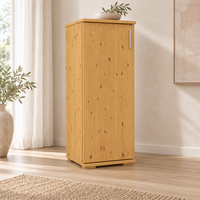 Nobis Kommode Bio Kiefer Massivholz | 1-Türig | 107cm hoch | Elegantes Sideboard aus 100% Bio Kiefer