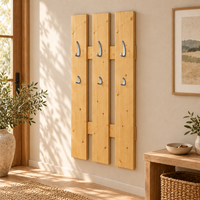 Wandgarderobe aus 100% Bio Kiefer – Natürlich, elegant & platzsparend für jeden Eingangsbereich