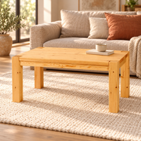 Leo Couchtisch Massivholz aus 100% Bio Kiefer | Beistelltisch Wohnzimmertisch