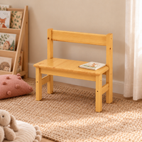 Leo Kinder-Bank Sitzbank aus Kiefer Massivholz | 100% Bio - perfekte Leo Kinderbank Kiefer Massivholz