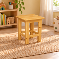 Leo Hocker aus 100% Bio-Kiefer Massivholz | Kinder Hocker Bio Kiefer Massivholz