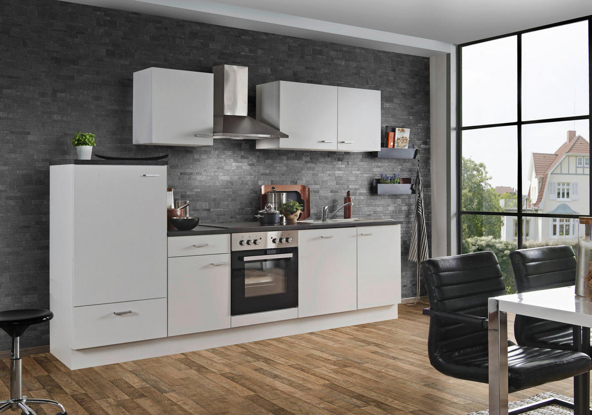 Unit-Z White Classic 280 cm Modell 073 – zerlegte Küchenzeile, Ansicht 1