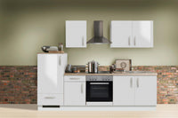 Unit-Z White Premium Lack Weiß 270 cm Modell 057 – zerlegte Küchenzeile, Ansicht 1