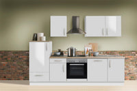 Unit-Z White Premium Lack Weiß 280 cm Modell 071 – zerlegte Küchenzeile, Ansicht 2