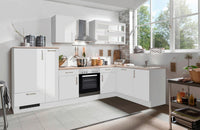 Unit-Z Winkelküche White Premium Lack Weiß 310 × 170 cm Modell 173 – zerlegt, Ansicht 1