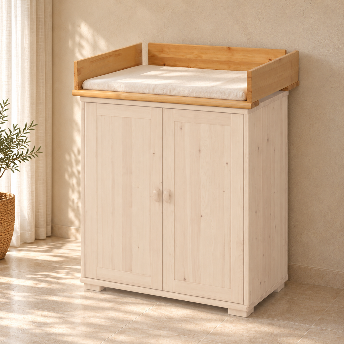 Vanessa Wickelaufsatz Bio Kiefer – Sicher und Nachhaltig für Ihr Babyzimmer