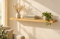 Visio Bücherregal Massivholz aus 100% Bio Kiefer – Stilvolles Wandregal für Ihr Zuhause